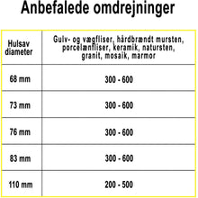 Indlæs billede til gallerivisning Hulsav Diamant 83mm x L35mm