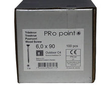 Indlæs billede til gallerivisning Træskrue C4 6,0 x 90 Torx 30 (100 stk.)

