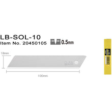 Indlæs billede til gallerivisning LB-SOL-10 Knivblade 18mm Faste
