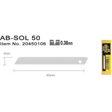 Indlæs billede til gallerivisning AB-SOL-50 Knivblade 9mm Faste
