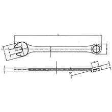 Indlæs billede til gallerivisning Ringgaffelnøgle 5/16&quot; x L129mm
