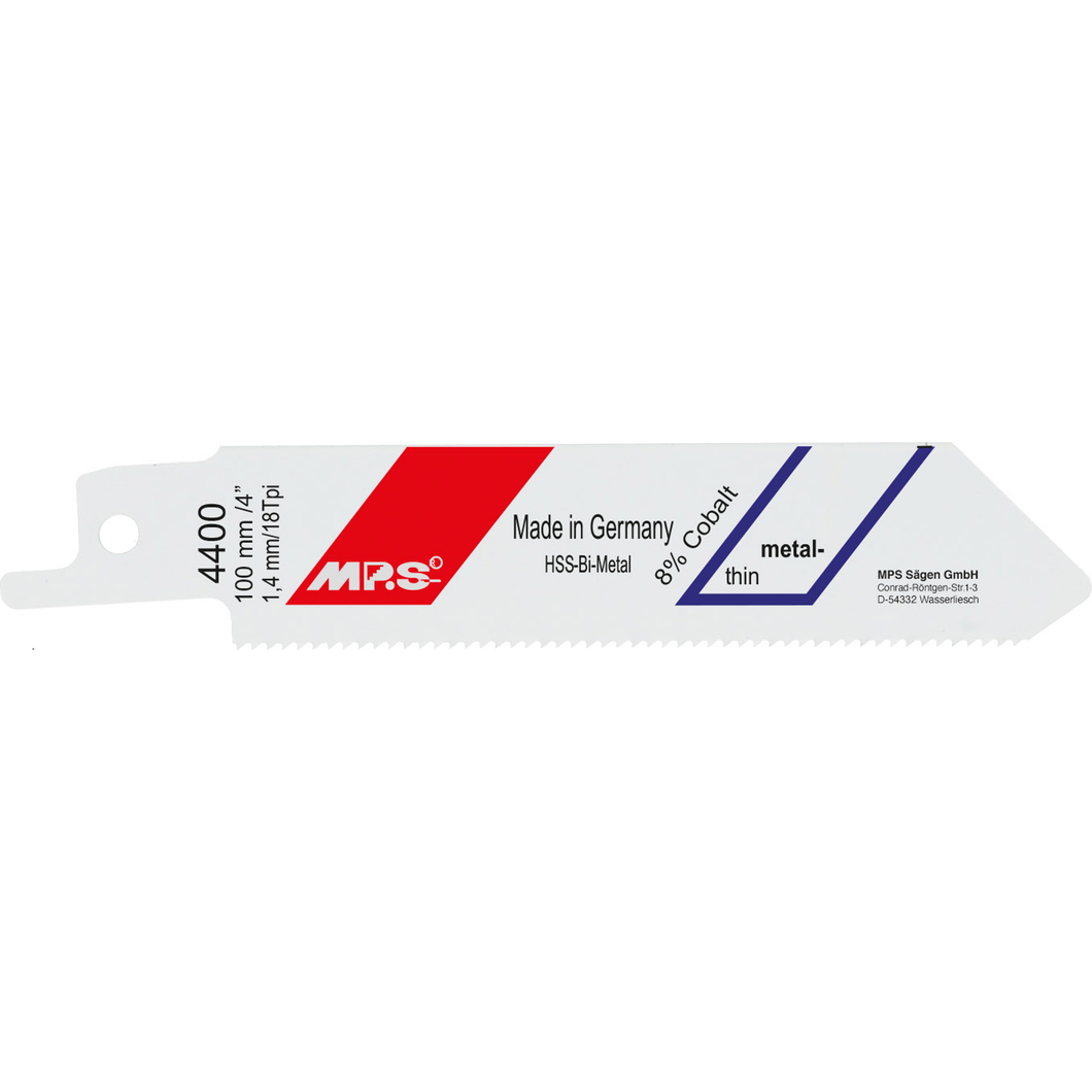 Bajonetsavklinge 4400, 5 stk. 100 mm Bimetal 18 tpi