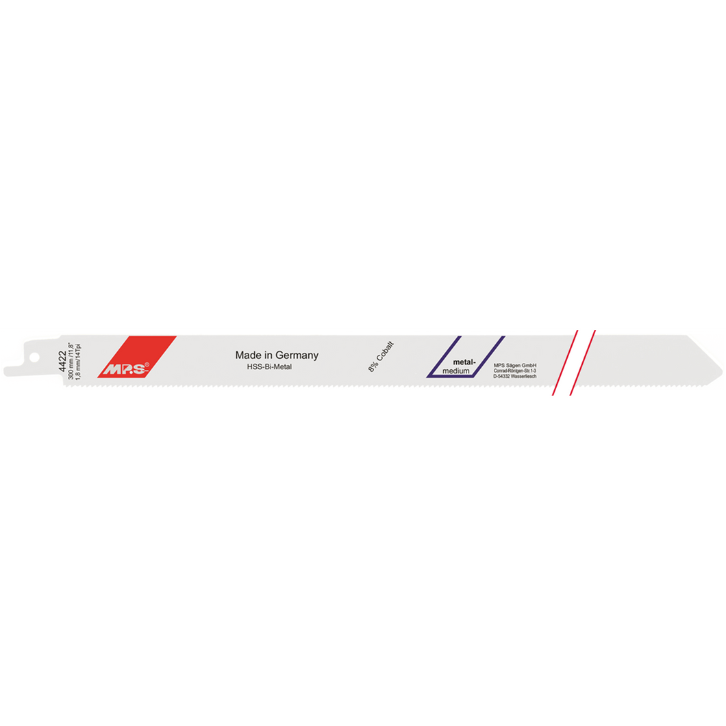 Bajonetsavklinge 4422, 5 stk. 300 mm BiM 14 tpi
