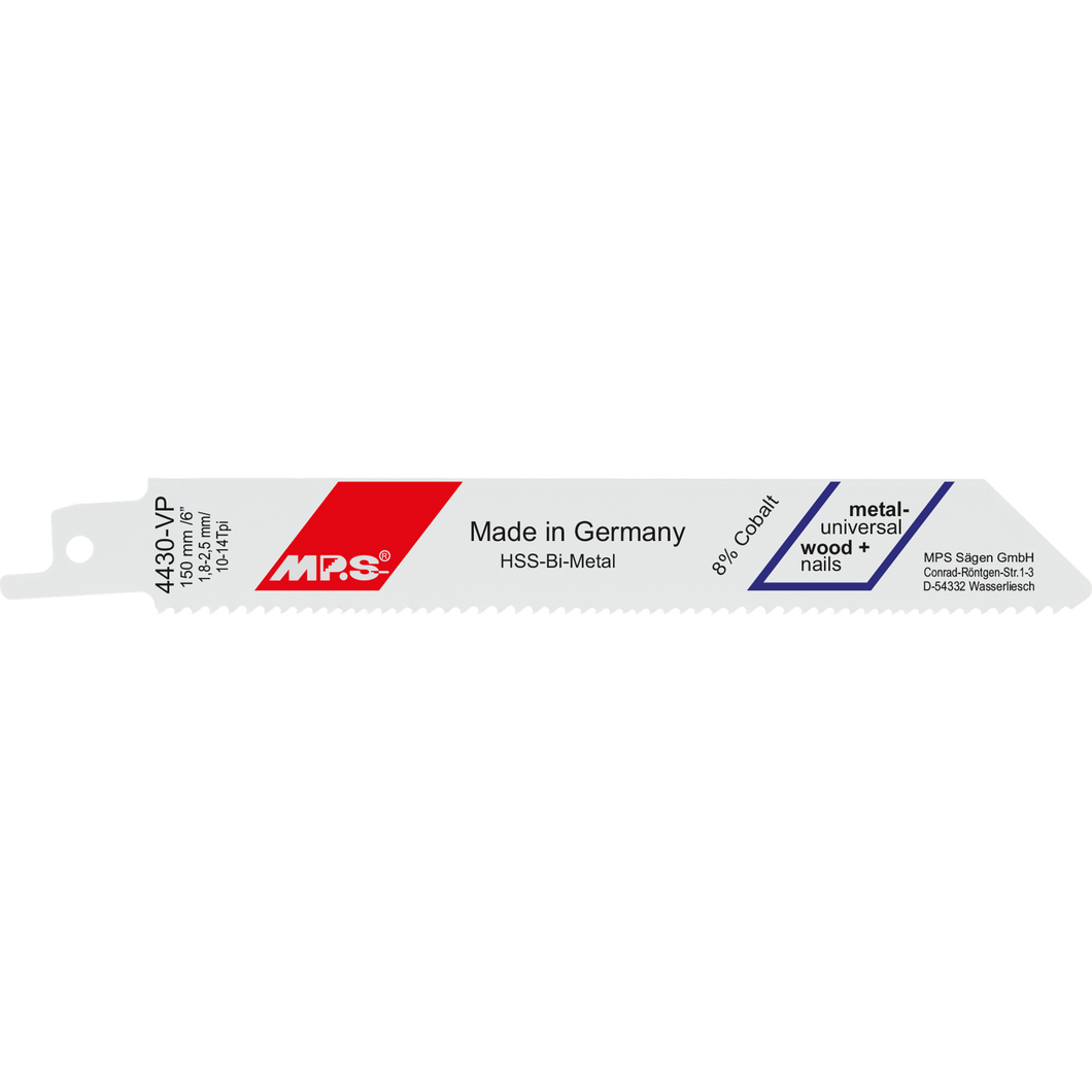 Bajonetsavklinge 4430-VP, 2 stk. 150 mm BiM 10-14 tpi