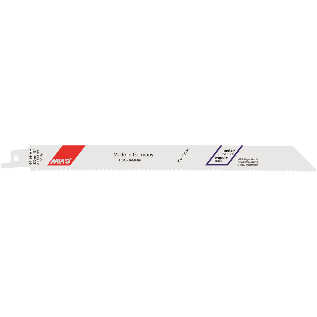 Bajonetsavklinge 4464-VP, 5 stk. 230 mm BiM 8-11 tpi