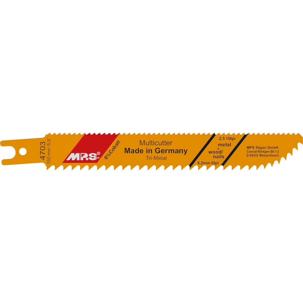 Bajonetsavklinge 4703, 2 stk. 150 mm Trimetal 6/10 tpi