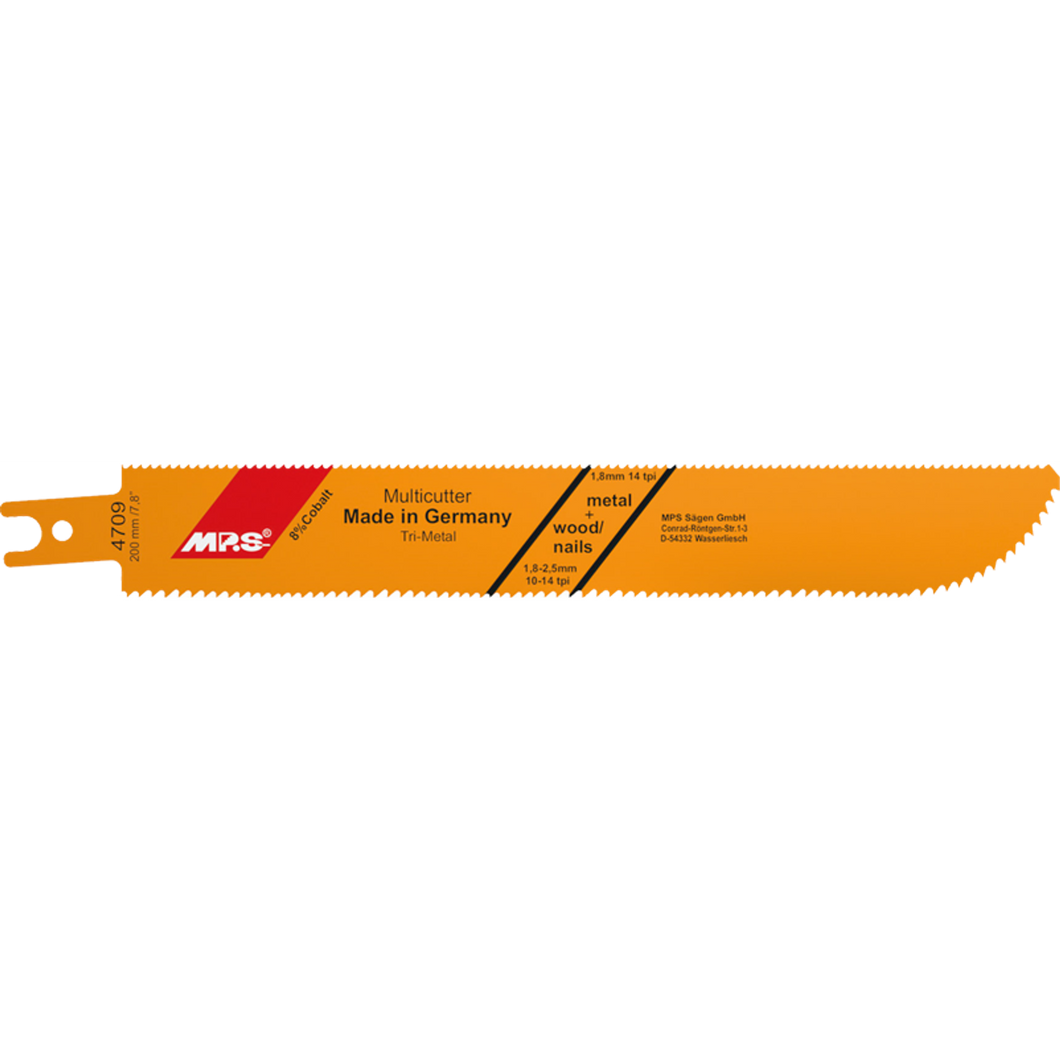 Bajonetsavklinge 4709, 2 stk. 200 mm Trimetal 10-14/14 tpi