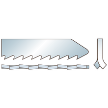 Indlæs billede til gallerivisning Bajonetsavklinge 4401, 5 stk. 150 mm Bimetal 18 tpi
